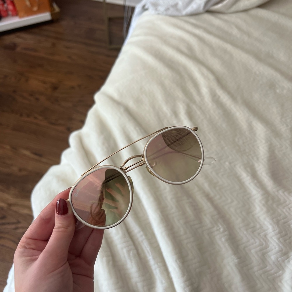 Ray-Ban Gold Frame Sunglasses